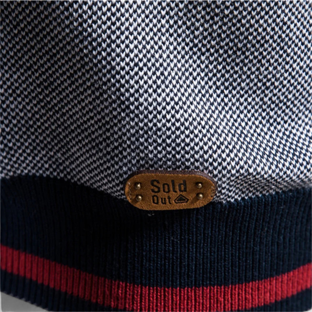 Męski sweter zapinany na zamek | Strukturalna dzianina