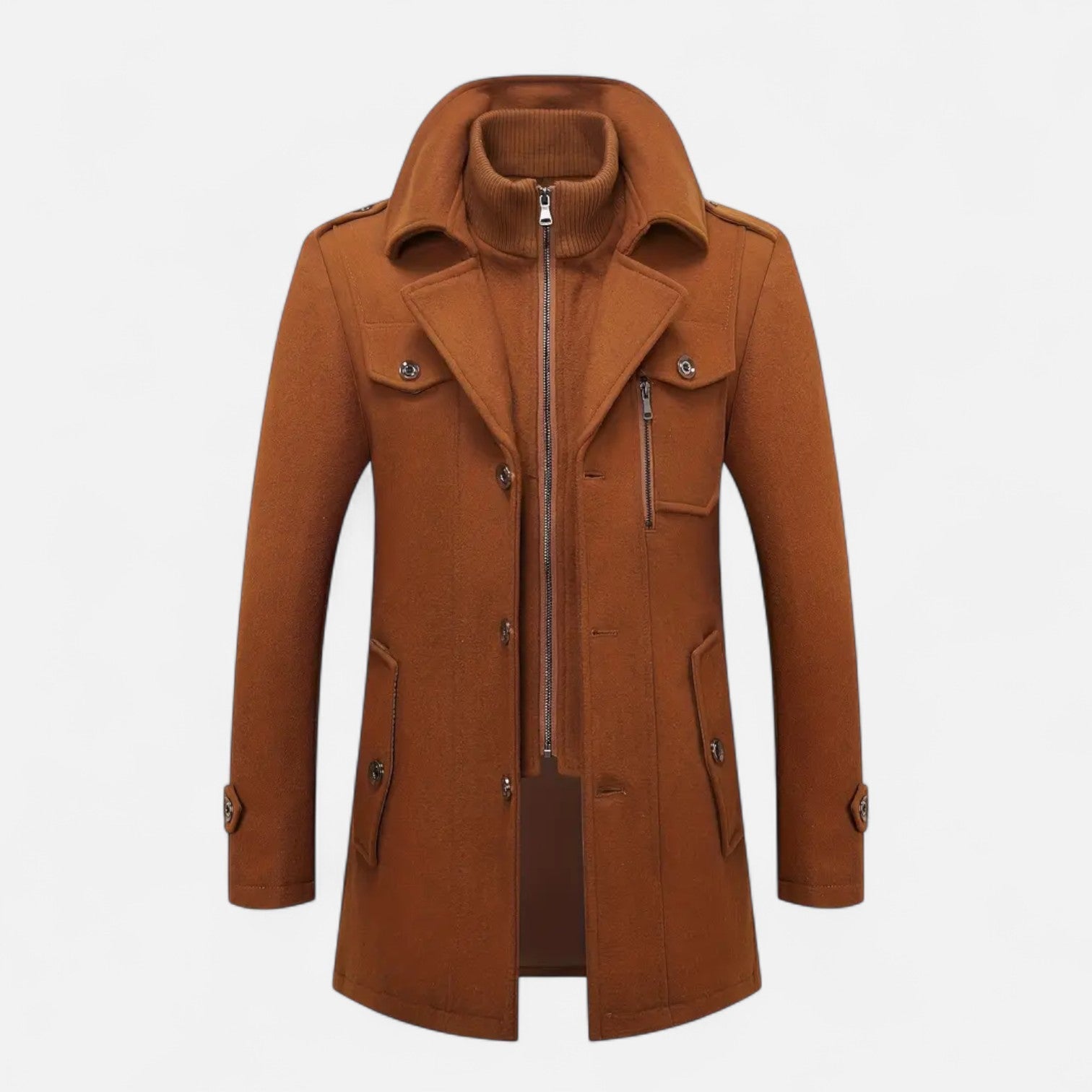 Męski płaszcz funkcjonalny | Dopasowany krój